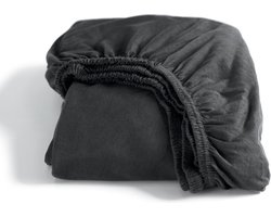Cinderella - Hoeslaken - tot 25 cm matrashoogte - Double Jersey - 70x200 - Antraciet