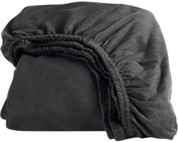 Cinderella - Hoeslaken - tot 25 cm matrashoogte - Jersey - 140x210/220 cm - Antraciet