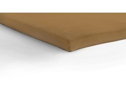 Cinderella Hoeslaken voor Topmatras 90 x 220 Katoen tot Hoekhoogte 12 cm Zand