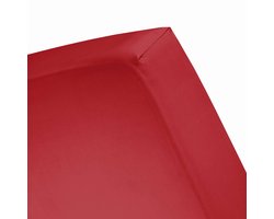 Cinderella Hoeslaken voor Topmatras 90 x 220 - tot Hoekhoogte 12 cm - Rood