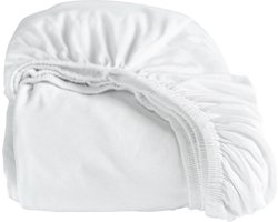Cinderella Jersey Hoeslaken - 2 Persoons - Katoen - 120x200 cm - Tot 25 cm hoog - Wit