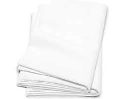 Cinderella - Kussenslopen met rits - Flanel - 80x80 cm - Wit - 2 stuks