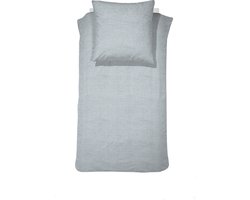 Cinderella Lyn 1-persoons dekbedovertrekset 135x200cm katoen lichtgrijs + 1 kussensloop 60x70