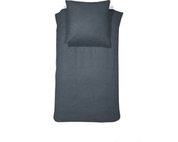 Cinderella Lyn 1-persoons dekbedovertrekset 155x220cm katoen antraciet + 1 kussensloop 60x70