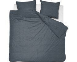 Cinderella Lyn 2-persoons dekbedovertrekset 200x200cm katoen antraciet + 2 kussenslopen 60x70