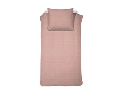 Cinderella Lyn Dekbedovertrek - 1 Persoons - Katoen - 140x200/220 cm - Roze + 1 kussensloop 60x70