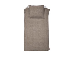 Cinderella Lyn Dekbedovertrek - 1 Persoons - Katoen - 140x200/220 cm - Zand + 1 kussensloop 60x70