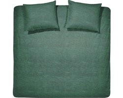 Cinderella Lyn Dekbedovertrek - 2 persoons - Katoen - Lits-jumeaux - 240 x 200/220 cm - Groen