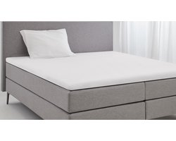 Cinderella Molton Hoeslaken - Matrasbeschermer voor Topper - 180x200 cm - tot 25 cm  - Wit