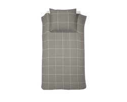 Cinderella Robyn - Dekbedovertrek - Satijn - 140x200/220 cm - Taupe + 1 kussensloop 60x70