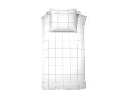 Cinderella - Robyn - Dekbedovertrek - Satijn - 140x200/220 cm - Wit + 1 kussensloop 60x70