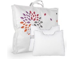 Cinderella Rondo Soft Hoofdkussen Set (2 Stuks) - Anti Allergie - 50x60 cm - Wit