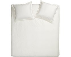 Cinderella Sundays Dekbedovertrek - 2 persoons - Satijn - 200 x 200/220 cm - Ivoor + 2 kussenslopen 60x70