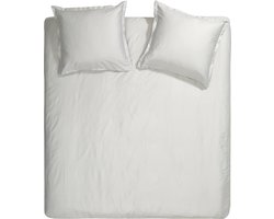 Cinderella Sundays Dekbedovertrek - Tweepersoons - Satijn - 200x200/220 cm - Ivoor + 2 kussenslopen 60x70