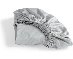 Cinderella - Sundays - Hoeslaken - tot 35 cm matrashoogte - 100% Katoen-Satijn - 180x210 cm - Lichtgrijs
