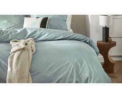 Cinderella Weekend Dekbedovertrek - Tweepersoons - Katoen - 200x200/220 cm - Mineraalgroen