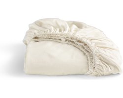 Cinderella - Weekend - Hoeslaken - 1 Persoons - 100% Katoen - 90x200 cm- Tot 25 cm matrashoogte - Ivoor