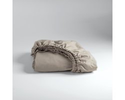 Cinderella - Weekend - Hoeslaken - Tot 25 cm matrashoogte - 100% Katoen - 140x200 cm - Taupe