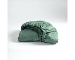 Cinderella - Weekend - Hoeslaken - Tot 25 cm matrashoogte - 100% Katoen - 90x210 cm - Groen