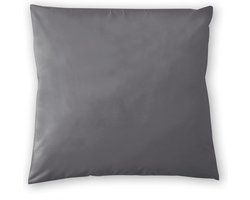 Cinderella Weekend Kussensloop - Met Rits - Set van 2 Kussenslopen - Katoen - 80x80 cm - Antraciet