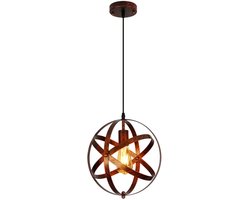 CINK Lux® Vintage Hanglamp Industrieel – Retro Metalen E27 Plafondlamp – Zwarte Cage Design Hanglamp voor Eetkamer, Keuken, Bar & Slaapkamer