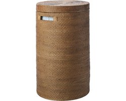 Cino Wasmand Met Deksel Ginger. | Bruin | Rotan