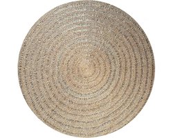 Circulair Zeegras Tapijt - Natuurlijk Vloerkleed - Geweven Mat - Voegt Zachtheid toe - 150cm x 150cm