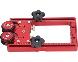 Cirkelzaag voor tafel met roltafel en toevoerapparaat - rubberen wiel - lagers - schuifblok constructie