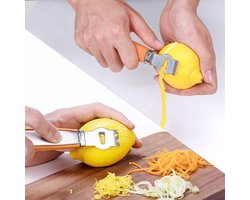 Citroenen Zester dunschiller - Professionele citroenen Zester, Lengte: 16,5 cm voor gin cocktails, limoen sinaasappelen, keukengereedschap