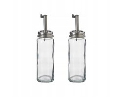 CITRONHAJ Glazen Fles voor Azijn/Olie - RVS Deksel, 16 cm