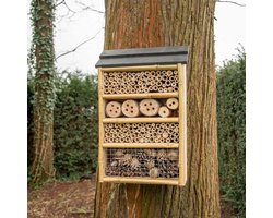 CJ Wildlife Insectenhotel - Capri - Bijenhotel - Insectenhuis voor o.a. Bijen, Hommels & Lieveheersbeestjes - Houten Bijenkast - FSC-gecertificeerd