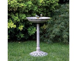 CJ Wildlife Vogeldrinkschaal voor Tuinvogels - Weissensee - Vogelbad op Voet - Waterschaal op Sokkel - Drinkschaal voor Buiten - 100% gerecycled plastic