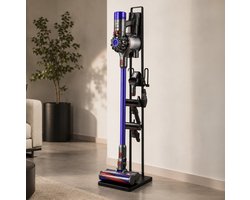 Clarvel - Stabiele Metalen Stofzuigerstandaard voor Dyson & Dyson Handheld met ruimte voor Draadloze Stofzuigeropzetstukken en Accessoires - Dyson