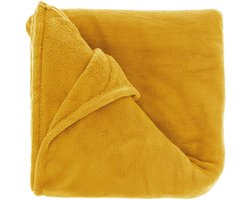CLAUDI plaid - 130x160 cm - Fleece - Honey