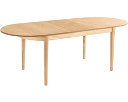 CLAVET - Uitschuifbare eettafel - Lichtbruin - 180/220 x 90 cm - MDF