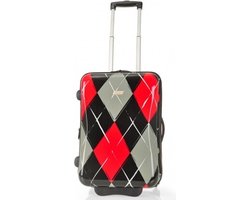 CLAYMORE TROLLEY RED ARGYLE 62 CM