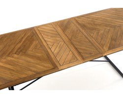 Clayrac Uitschuifbare Eettafel Houtskleur – Stijlvol, Robuust & Praktisch
