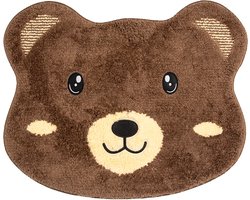 Clayre & Eef Badmat 60x48x1cm Bruin Polyester Beer