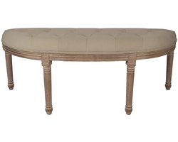 Clayre & Eef Bankje 125x41x48 cm Bruin Beige Hout