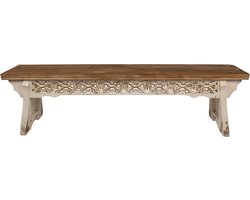 Clayre & Eef Bankje 169x36x46 cm Bruin Hout