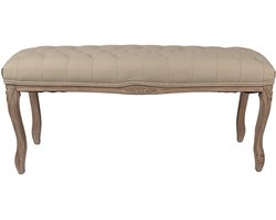 Clayre & Eef Bankje Bruin Beige Hout Geen vorm