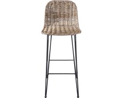 Clayre & Eef Barkruk 40x40x93 cm Bruin Rotan