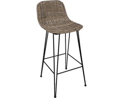 Clayre & Eef Barkruk 40x93 cm Bruin Rotan Kruk