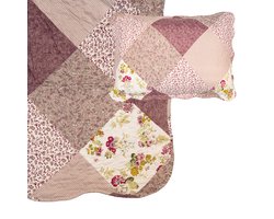 Clayre & Eef Bedsprei 180x250 cm Paars Polyester Sprei