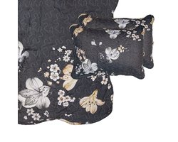 Clayre & Eef Bedsprei 230x250 cm Grijs Beige Polyester