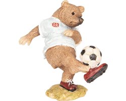 Clayre & Eef Beeld Beer 10x6x10 cm Bruin Kunststof Woonaccessoires beeld decoratie Decoratieve Accessoires