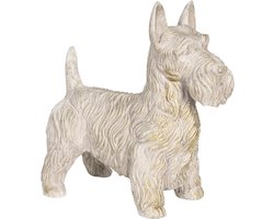 Clayre & Eef Beeld Hond 26x14x27 cm Beige Polyresin Woonaccessoires