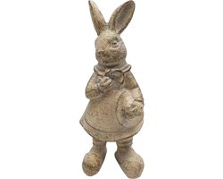 Clayre & Eef Beeld Konijn 13 cm Beige Polyresin Woonaccessoires
