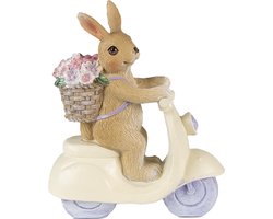 Clayre & Eef Beeld Konijn 14 cm Bruin Beige Polyresin Woonaccessoires
