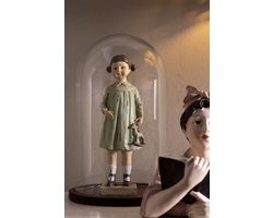 Clayre & Eef Beeld Meisje 8x6x23 cm Bruin Polyresin